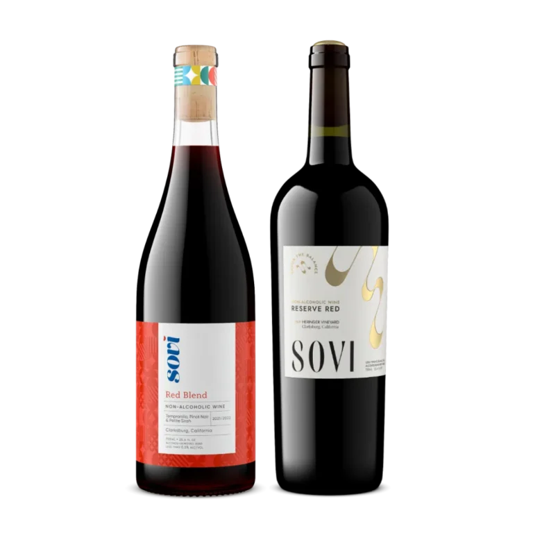 Sovi Non-Alcoholic Red Wine Bottles