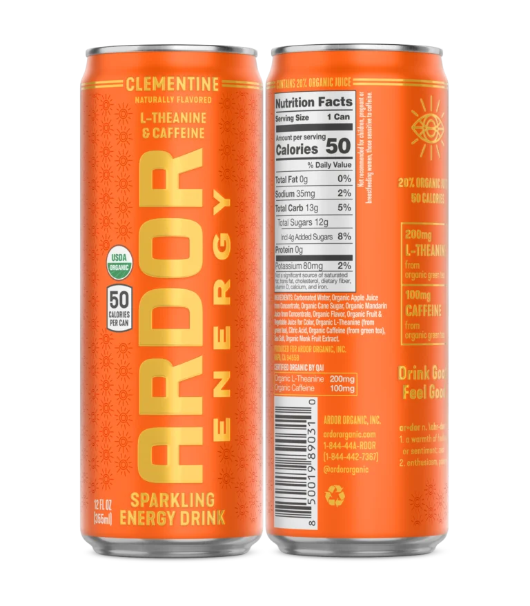 Ardor Clementine Sparkling Energy Drink