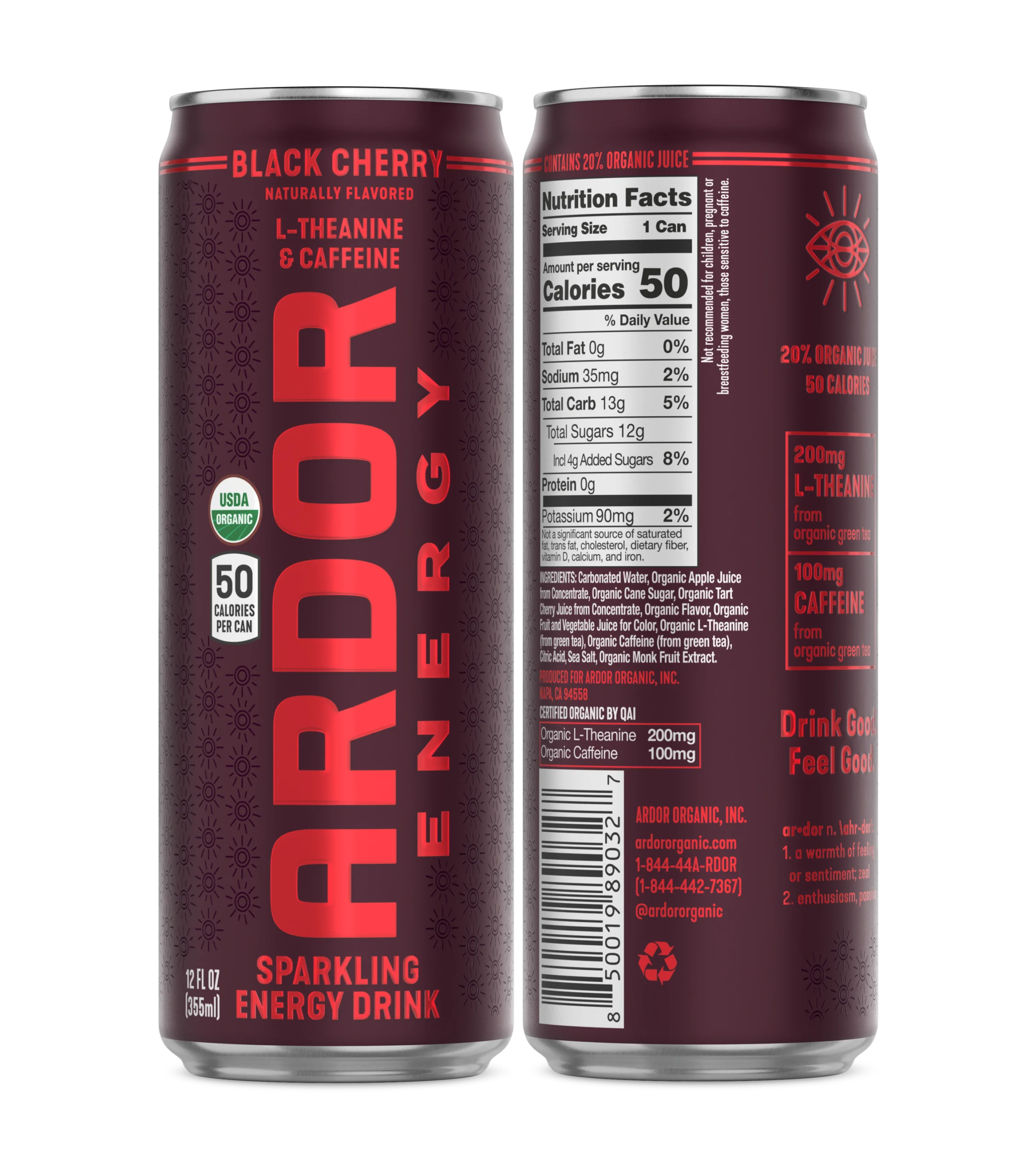 Ardor Energy Black Cherry Sparkling Energy Drink Ardor Energy Black Cherry Sparkling Energy Drink