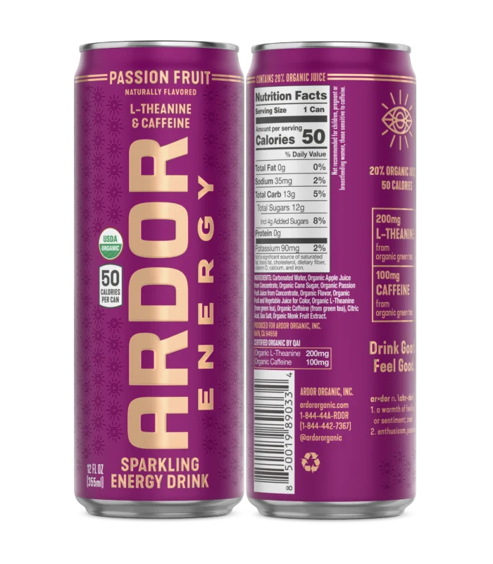 Ardor Passionfruit Sparkling Energy Drink