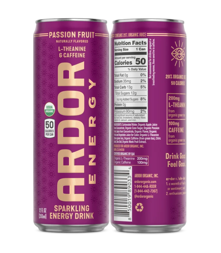 Ardor Passionfruit Sparkling Energy Drink