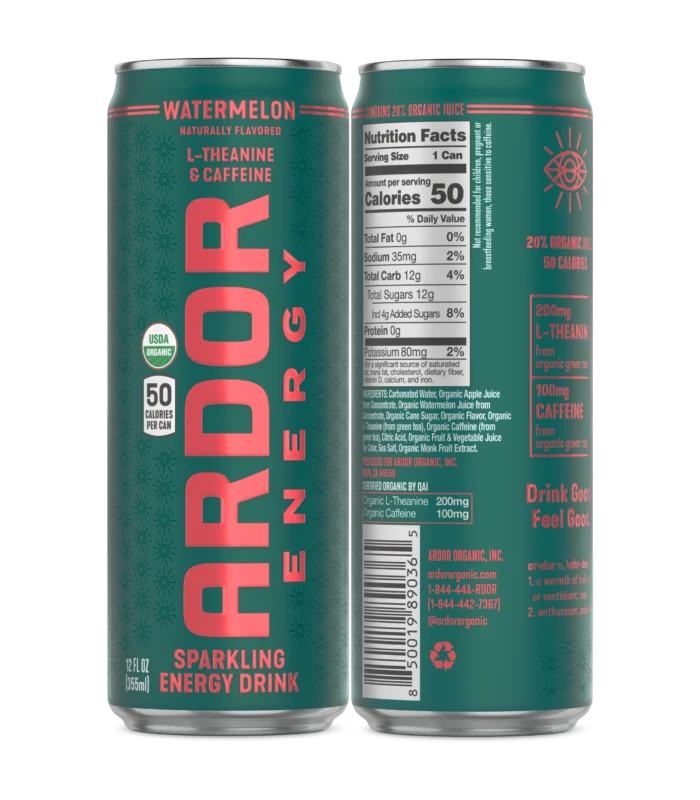 Ardor Watermelon Sparkling Energy Drink