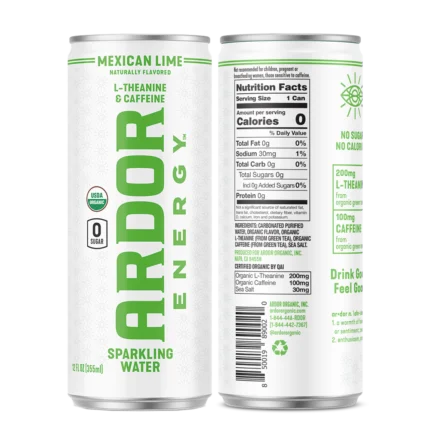 Crisp Mexican Lime sparkling energy water