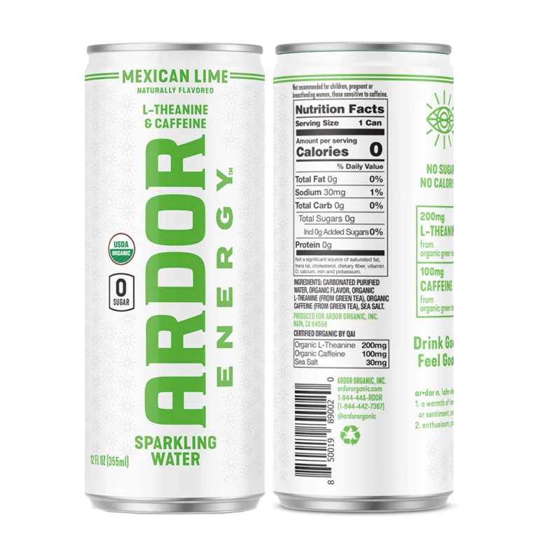 Crisp Mexican Lime sparkling energy water