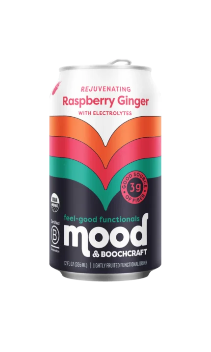 Mood Sparkling Raspberry Ginger Drink