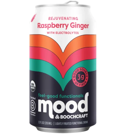 Mood Sparkling Raspberry Ginger Drink