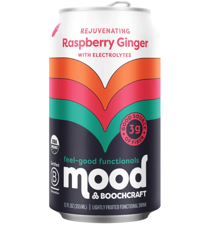 Mood Sparkling Raspberry Ginger Drink