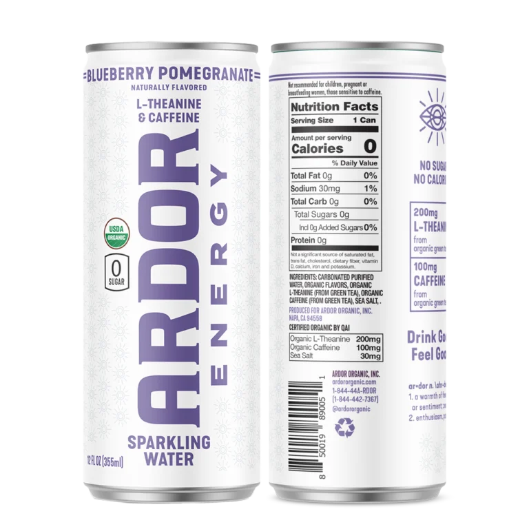 ardor Blueberry Pomegranate Sparkling Energy Water