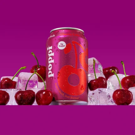 Poppi Cherry Cola Prebiotic Sparkling Soda