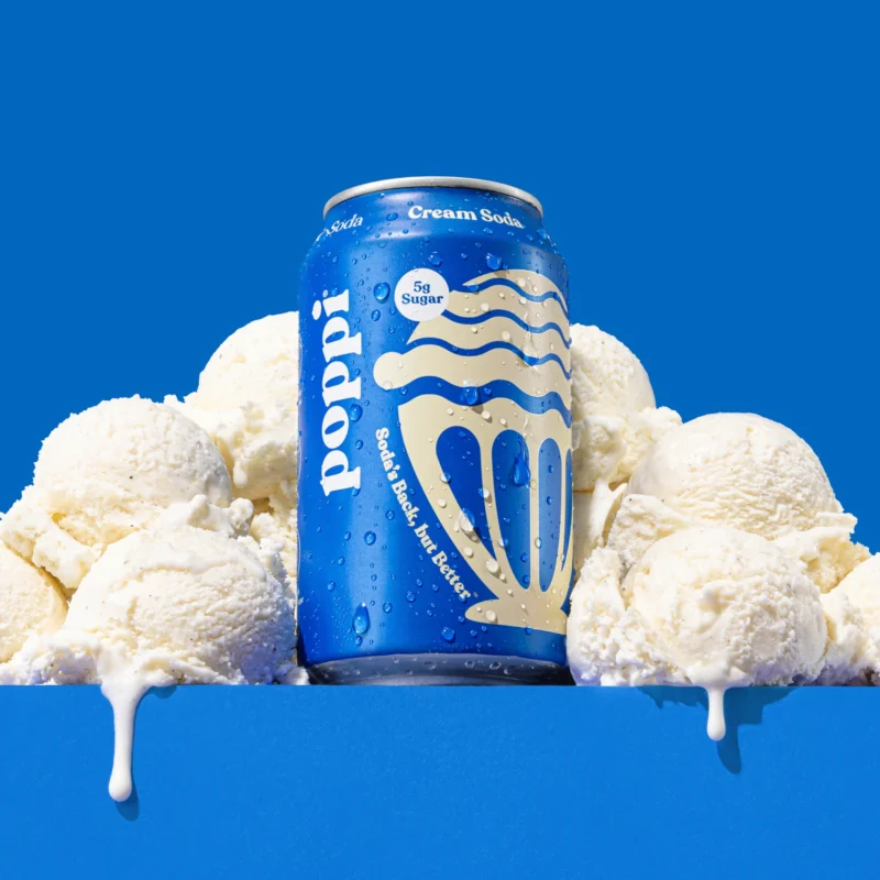 Poppi Cream Soda Prebiotic Sparkling Soda