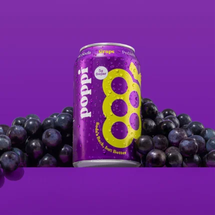 Poppi Grape Prebiotic Sparkling Soda