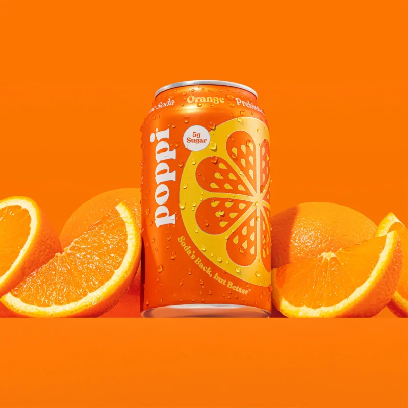 Poppi Orange Prebiotic Sparkling Soda