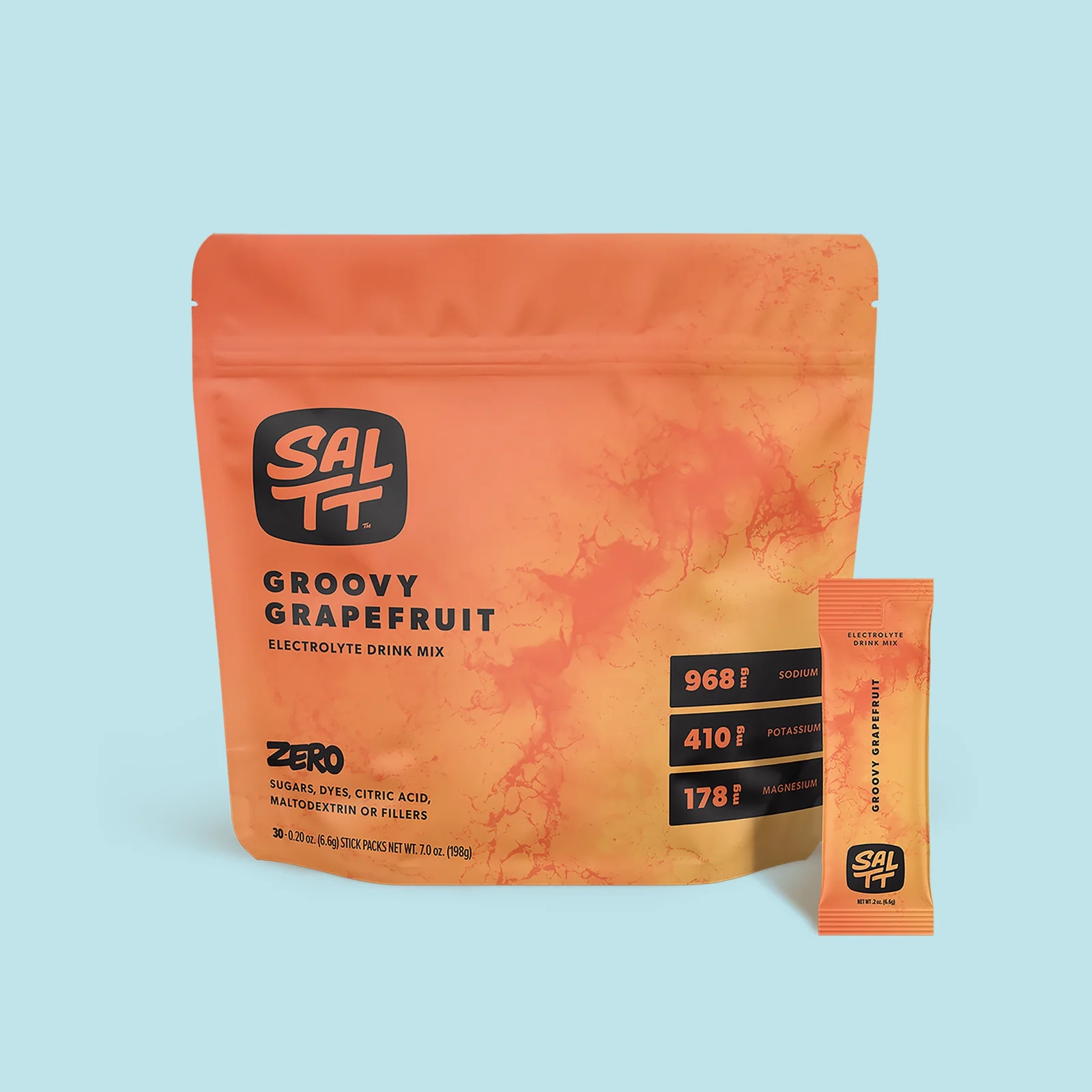 SALTT Groovy Grapefruit Electrolyte Powder Drink Mix SALTT Groovy Grapefruit Electrolyte Powder Drink Mix